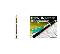 YAMAHA YRA-312B Recorder - Alto baroque fingering, simulated rosewood with white trim & Treble Recorder from the Beginning: Pupil Book (Revised Full-Colour Edition