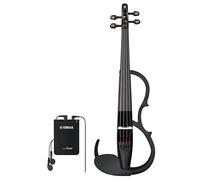 Yamaha YSV104BLA Silent Violin with D'Addario Zyex Strings, Piezo Pickup and Control Box, in Black