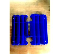YAMAHA YZ 125 YZ 250 2005-2021 POLISPORT RADIATOR LOUVRES RAD GUARDS BLUE