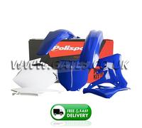 Yamaha YZ250F YZF250 Polisport Plastics Kit 2003-2005 Blue White Plastic Set