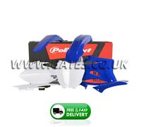 Yamaha YZ250F YZF250 Polisport Plastics Kit 2006-2009 Blue White Plastic Set