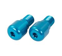 YAMAHA YZF R6 1998-2005 BAR END WEIGHTS BLUE PAIR 18mm THREADED SCREW TYPE