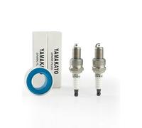 YAMAKATO 2-Pack F6RTC Spark Plugs for NGK BPR6ES BP6ES Bosch WR6DC | Two replacement spark plugs cross-reference Torch F6RTC/F6TC, NGK BPR6ES/BP6ES, Bosch WR6DC and Champion RN9YC.