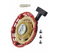 YAMAKATO Champion Generator Pull Start Assembly w/Pull Cord for Honda GX160 GX120 GX200 Recoil Starter ETQ All Power Gentron Predator Ghost 159cc 196cc 200cc 212cc 224cc Engines Red OEM