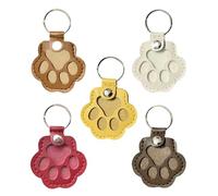 Yamaler Pet Hair Keepsake Keychain - Faux Leather Dog & Cat Paw Pendant for Fur Storage, Memorial Gift for Pet Lovers, Portable Pet Loss Souvenir