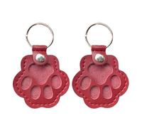 Yamaler Pet Hair Keepsake Keychain - Faux Leather Dog & Cat Paw Pendant for Fur Storage, Memorial Gift for Pet Lovers, Portable Pet Loss Souvenir, 2.5in