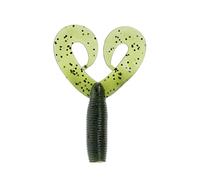 Yamamoto 16-20-194 Double Tail Grub 5", 20pk, Watermelon with Large