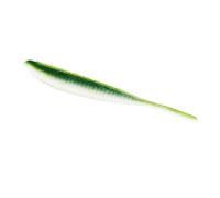 YAMAMOTO 3.75" Shad Shape Fishing Worm - Realistic Soft Plastic Fishing Lure Baits - 10 Pack, Watermelon and White Laminate