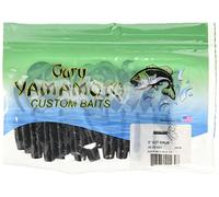 Yamamoto 5" Double Tail GRUB Black W/Large Blue Flake (20 Pack)
