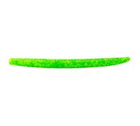 Yamamoto 5" Senko Soft Plastic Worm Bass Fishing Stick Bait Lures, 10 Pack, Chartreuse with Large Chartreuse & Large Green Flake