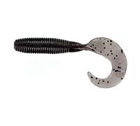 Yamamoto Gary 4" Fishing Single Tail Grub - Swimming Soft Plastic Bass Lure Baits - 20 Pack, Cinnamon (Brown) with Large Black