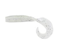 Yamamoto Single Tail Grub 4", Blue Pearl w/large silver