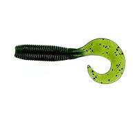 Yamamoto Single Tail Grub 4", Watermelon w/Large Black
