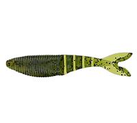 Yamamoto Zako 4" Multi-Use Soft Plastic Fishing Angling Swimbait Lure Designed to Mimic Bluegill or Shad - 6 Pack, Fading Watermelon with Large Black Flake