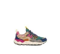 Women's Yamano 3 Petrol Stone Beige Suede & Nylon Trainers - Mus / 36