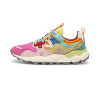 FLOWER MOUNTAIN Women's Yamano 3 Fuchsia Pink Multi Suede Trainers Siz