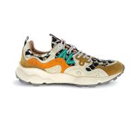 Yamano 3 Leopard Suede and Nylon Sneakers Orange 36EU