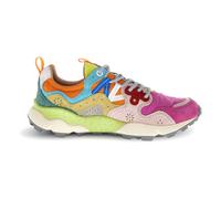 FLOWER MOUNTAIN Women's Yamano 3 Fuchsia Pink Multi Suede Trainers Siz