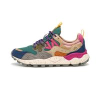Women's Yamano 3 Petrol Stone Beige Suede & Nylon Trainers - Mus / 39