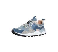 FLOWER MOUNTAIN Mens Yamano 3 Navy Blue Light Grey Suede & Nylon Tr