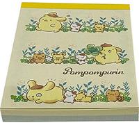 Yamanoshigyo Sanrio Pompompurin Mini Block Notepad Memo Pad Paper 2design 100sheets Japan (Walking)
