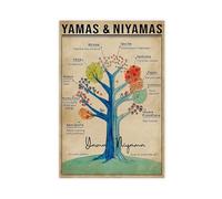Yamas And Niyamas Yoga Vertical Art Print Poster. Canvas Poster Bedroom Decor Sports Landscape Office Room Decor Gift 16x24inch(40x60cm) Unframe-style-9