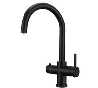 Yamataro 4in1 Boiling Water Tap Instant Hot Water Kitchen Tap Boiling,Filtered,Hot and Cold Water Brass Matt BlackTap Only (Boiler and Filter Not Included)