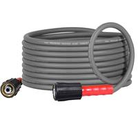 YAMATIC M22 Flexible Pressure Washer Hose 7.6M/25FT 1/4", Kink Resistant Power Washer Hose Replacement for Flexzilla Uberflex Ryobi Troy Bilt Honda Leak-Free 22MM Fittings, 3200 PSI/220 Bar
