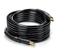 YAMATIC Pressure Washer Hose 15M for Karcher K2 K3 K4 K5 K6 K7 (193 BAR) | Click Plug Quick Connector,Inner Diameter 6mm Flexible Kink-Resistant Replacement Hose Compatible with Karcher Power Waher