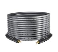 YAMATIC Replacement Pressure Washer Hose 10m x 1/4 Inch Grey, Compatible with Kärcher K2 K3 K4 Series, 220 Bar / 3200 PSI Kink Resistant Pipe with Quick Connect Fittings