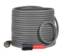 YAMATIC Super Flexible Pressure Washer Hose 15M/50FT x 1/4", M22 Kink Resistant Power Washer Hose Replacement for Flexzilla Uberflex Ryobi Troy Bilt Honda,Leak-Free M22 Fittings(3200 PSI/220 Bar)
