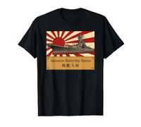 Yamato Battleship Japanese Flag WWII Naval History Value Graphic T-Shirt