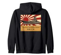 Yamato Battleship Japanese Flag WWII Naval History Zip Hoodie
