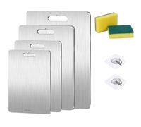 Yamato Titanium Chopping Boards - Double-Sided Food Grade Cutting Boards Thickened for Meat, Fruit, Vegetable (S+M+L+XL)