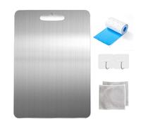 Yamato Titanium Cutting Board - Ultimate for Kitchen, Stainless Steel (L: 36 * 25CM/14.2 * 9.8IN)