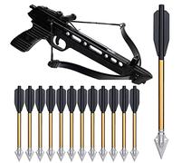YAMAXUN 6.3 Inch Aluminium Crossbow Bolts Arrows with High Impact Bolts 50-Pounds And 80-Pounds, for Mini Crossbow Hunting Pistol Precision Target Arrow Archery,24 PACK - Not Contain Crossbow