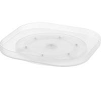 Yamazaki 1322 Rotating Tray in Refrigerator, Square, White, 7.9 x 7.9 x 1.1 inches (20 x 20 x 2.9 cm), Tower Spice Rack, Seasoning Rack