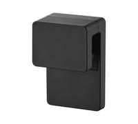Yamazaki 1494 Tower Adhesive Hook Toothbrush and Toothpaste Holder, Black, ABS Resin/Silicone/Polycarbonate/PET/Polyurethane, Minimalist, 2.7 x 4 x 6 cm