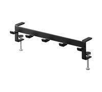 YAMAZAKI 1577 Tower Table Clamp Hook, Black, Steel, Minimalist, 30.5 x 7 x 7~11 cm