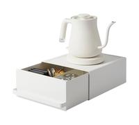 YAMAZAKI Tower Sliding Countertop Drawer, white