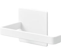 Yamazaki 2111 Tower Magnetic Toilet Roll Holder, White, Steel/Magnet/Silicone, Minimalist, 14x7x7.5cm