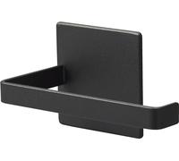 Yamazaki 2112 Tower Magnetic Toilet Roll Holder, Black, Steel/Magnet/Silicone, Minimalist 7.2 x 14 x 7.5 cm