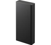 Yamazaki 2160 Tower Adhesive Hook Knife Block, Black, Steel/Silicone/Polycarbonate/PET/Polyurethane, Minimalist, 10 x 4 x 22 cm (L x W x H)