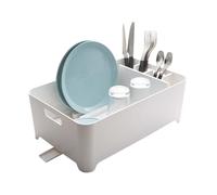 Yamazaki 2452 TOWER Dish Drainer, white, ABS Resin, Minimalist, 38 x 24 x 13 cm