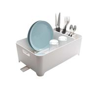 Yamazaki 2452 TOWER Dish Drainer, white, ABS Resin, Minimalist, 38 x 24 x 13 cm