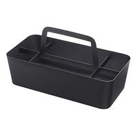 Yamazaki 2726 TOWER Tool Box, black, Steel/Silicone, Minimalist, 30 x 15 x 15 cm