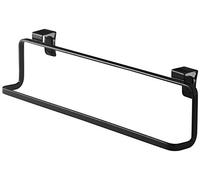 Yamazaki 2747 Tower Kitchen Towel Hanger Wide, Black, Steel, Minimalist, 30 x 6.5 x 8 cm