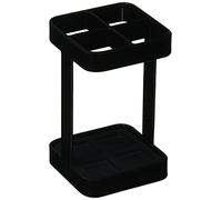Yamazaki 2822 TOWER Toothbrush Stand, black, Steel, Minimalist, 5.5 x 5.5 x 9 cm