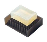 Yamazaki Soap Tray, Silicone, Black, One Size