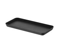 Yamazaki 4222 TOWER Amenity Tray L, black, Steel, Minimalist, 22 x 10 x 1.5 cm